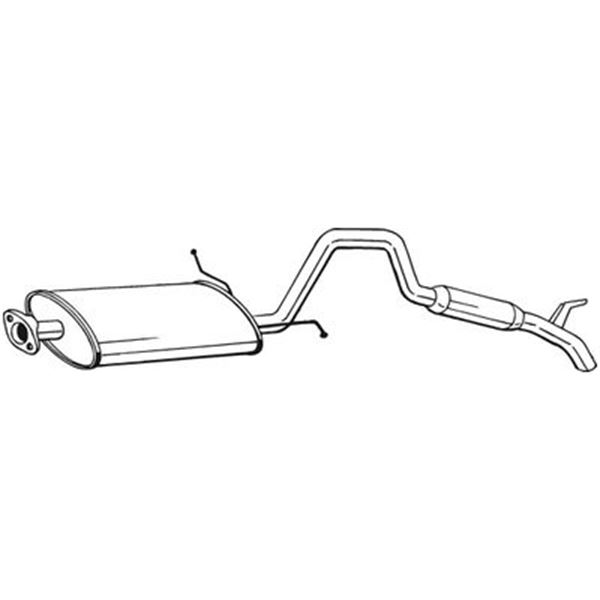 1 silencieux d'échappement arrière Bosal 282959