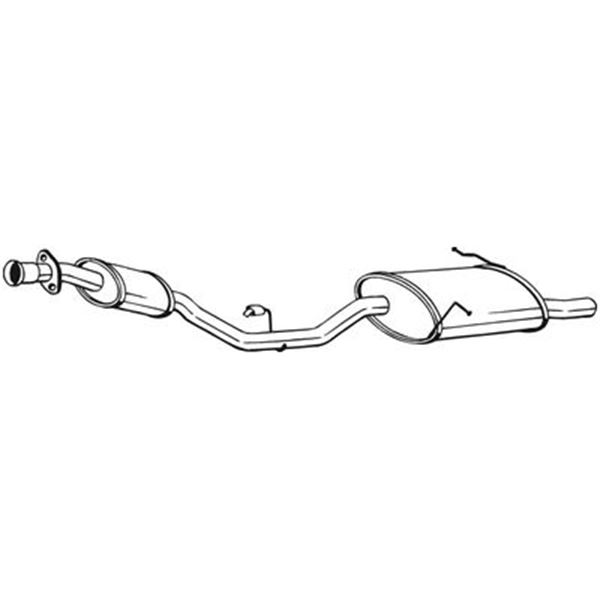 1 silencieux d'échappement arrière Bosal 283171