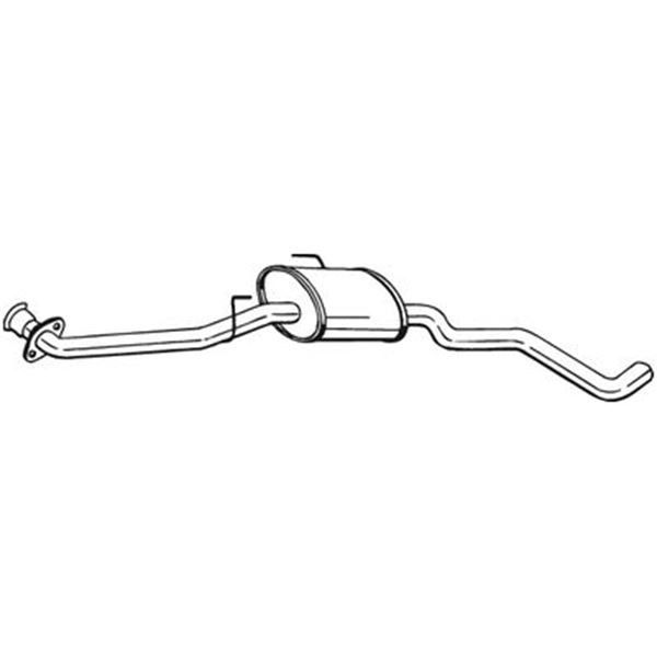 1 silencieux d'échappement intermédiaire Bosal 283189