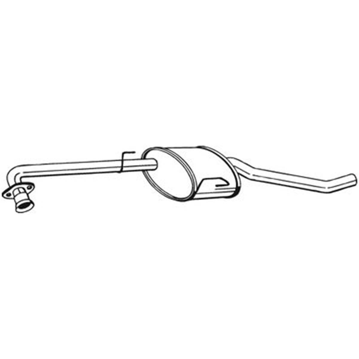 Silencieux D'échappement Intermédiaire Bosal 283211