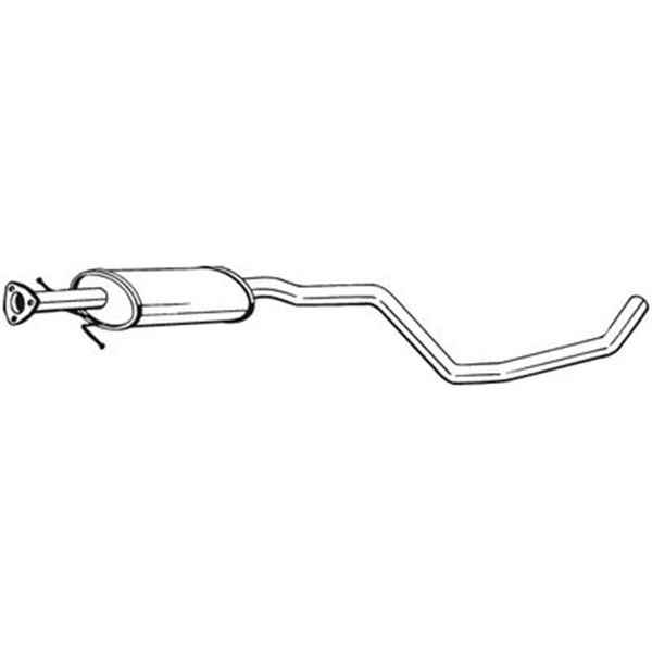 1 silencieux d'échappement intermédiaire Bosal 283333