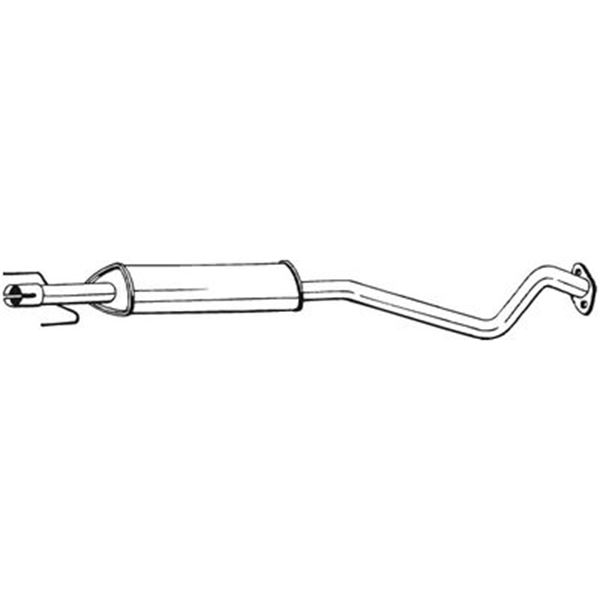 1 silencieux d'échappement intermédiaire Bosal 284365
