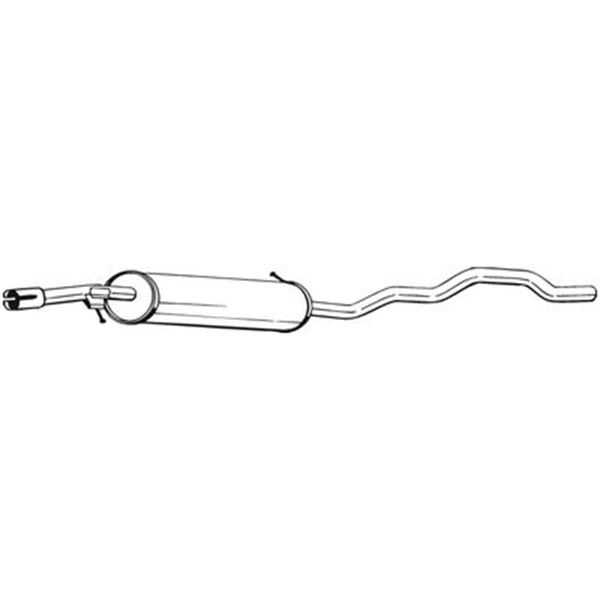 1 silencieux d'échappement intermédiaire Bosal 285515