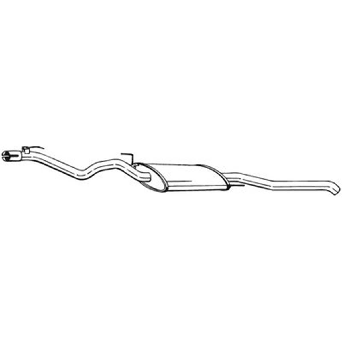 Silencieux D'échappement Arrière Bosal 285703