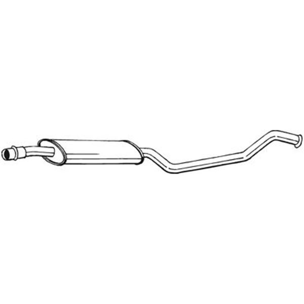 1 silencieux d'échappement intermédiaire Bosal 285715