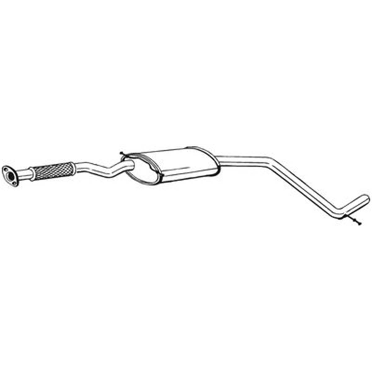 Silencieux D'échappement Intermédiaire Bosal 285851