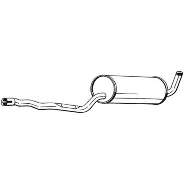 1 silencieux d'échappement intermédiaire Bosal 285943