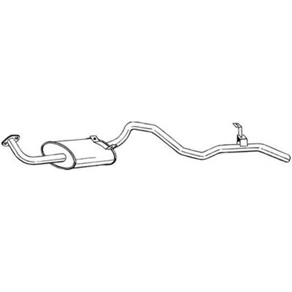 1 silencieux d'échappement arrière Bosal 286039