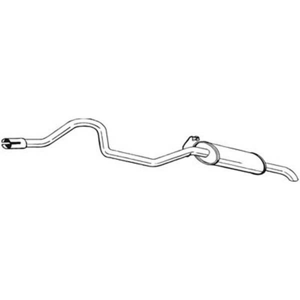 1 silencieux d'échappement arrière Bosal 286069