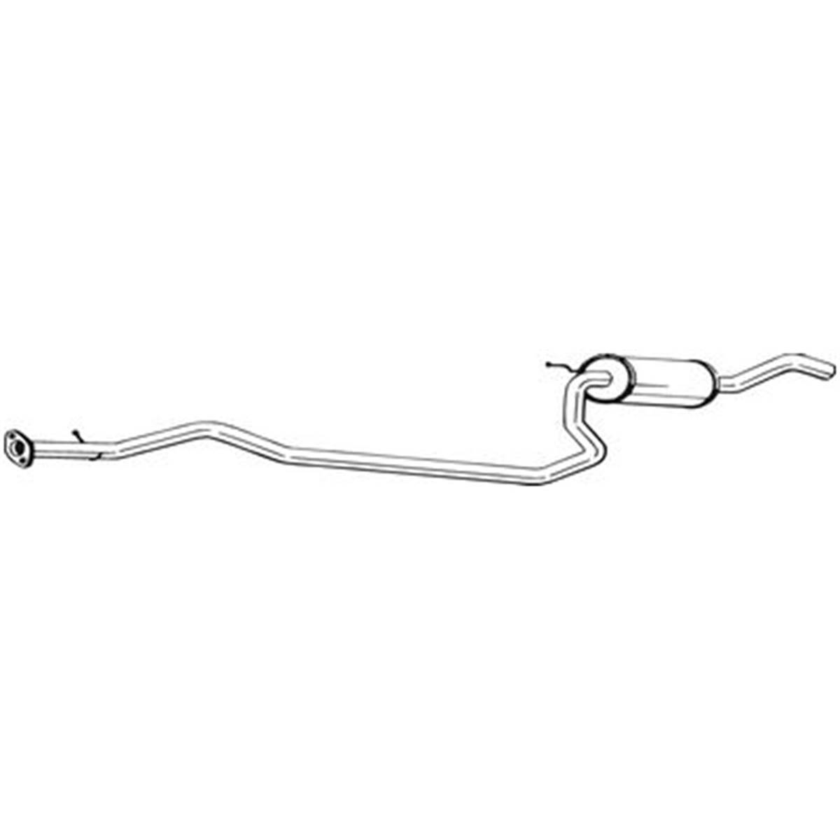 Silencieux D'échappement Intermédiaire Bosal 286241