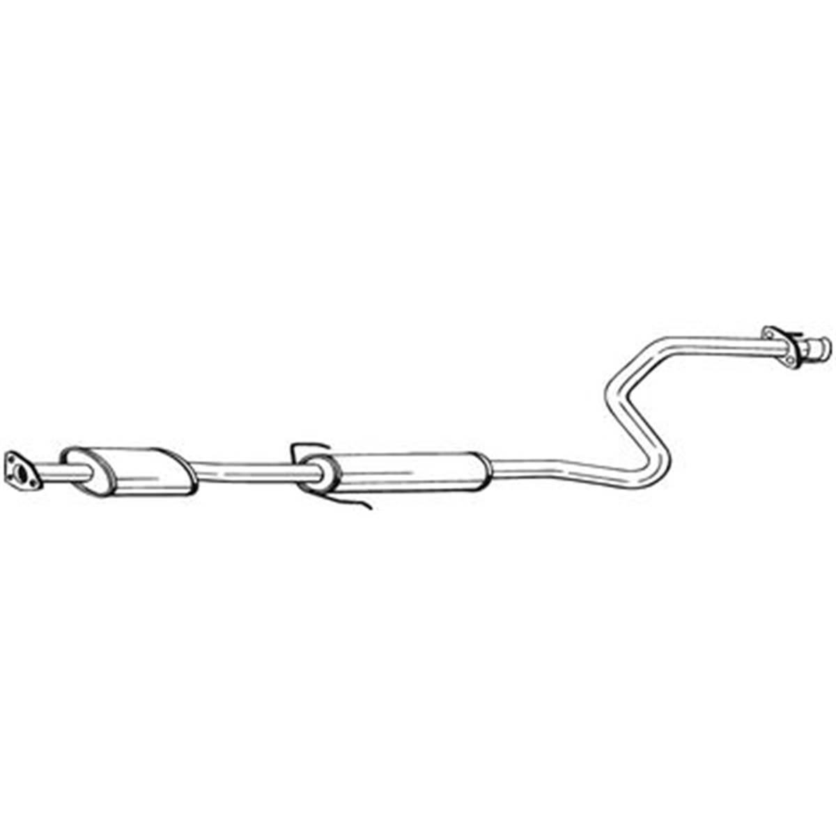 Silencieux D'échappement Intermédiaire Bosal 286819
