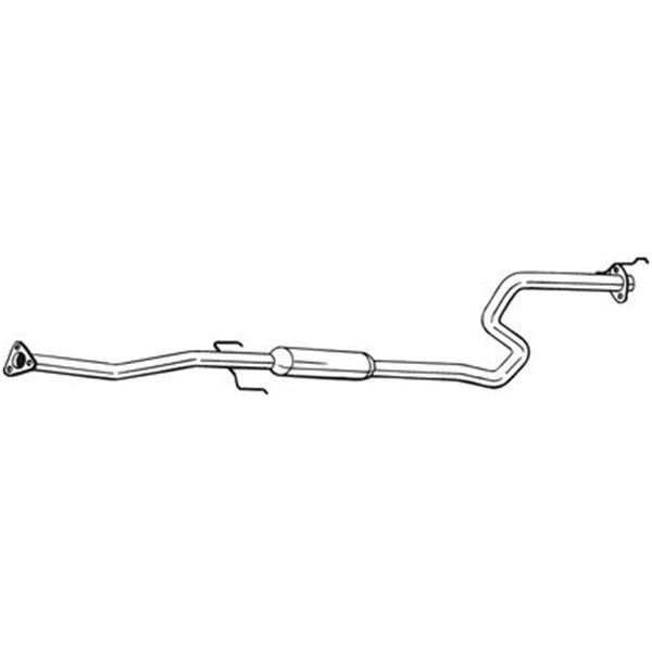 1 silencieux d'échappement intermédiaire Bosal 287123