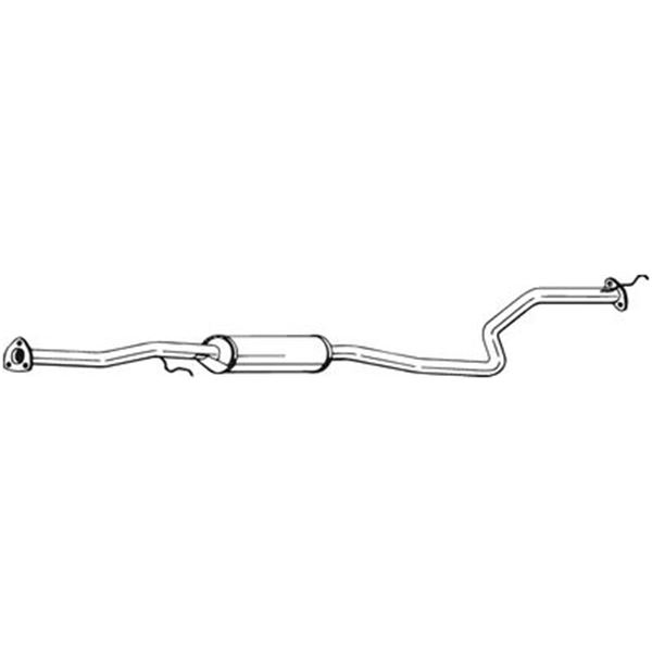 1 silencieux d'échappement intermédiaire Bosal 287251