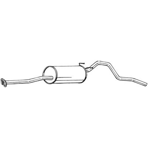 1 silencieux d'échappement arrière Bosal 287405