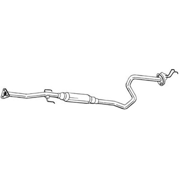 1 silencieux d'échappement intermédiaire Bosal 287619