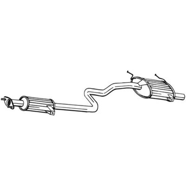 1 silencieux d'échappement arrière Bosal 288091