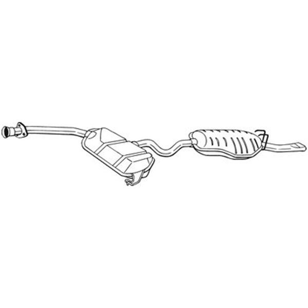 1 silencieux d'échappement arrière Bosal 289221