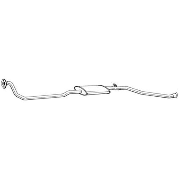 1 silencieux d'échappement avant Bosal 293111