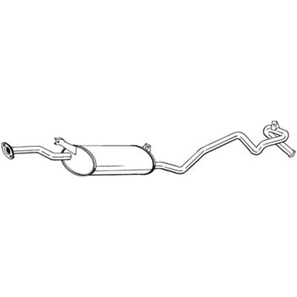 1 silencieux d'échappement arrière Bosal 293213