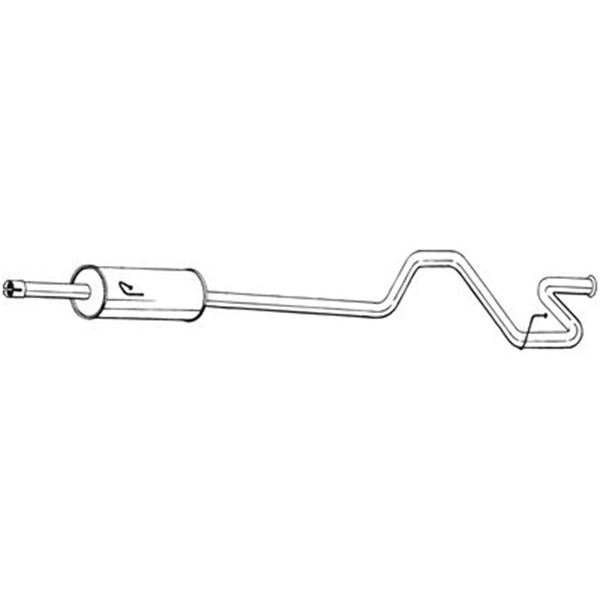 1 silencieux d'échappement arrière Bosal 296291
