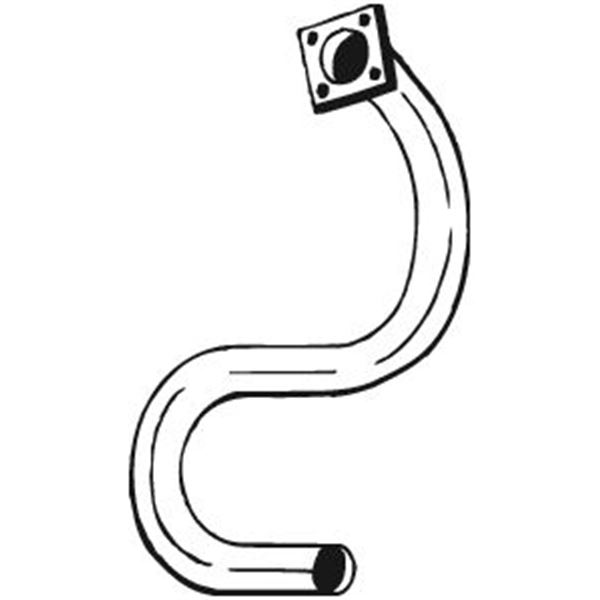 1 tuyau d'échappement Bosal 730261