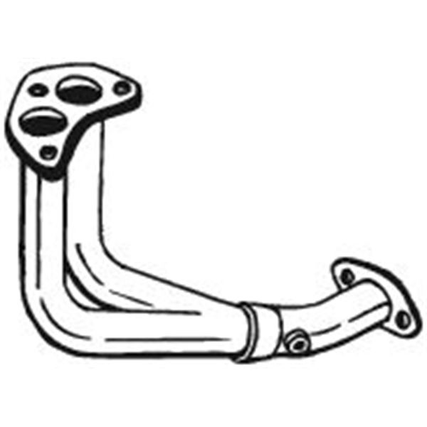 1 tuyau d'échappement Bosal 739245