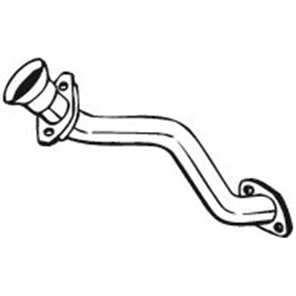 1 tuyau d'échappement Bosal 751363