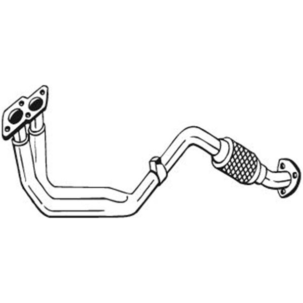 1 tuyau d'échappement Bosal 753171