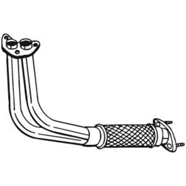 1 tuyau d'échappement Bosal 753223