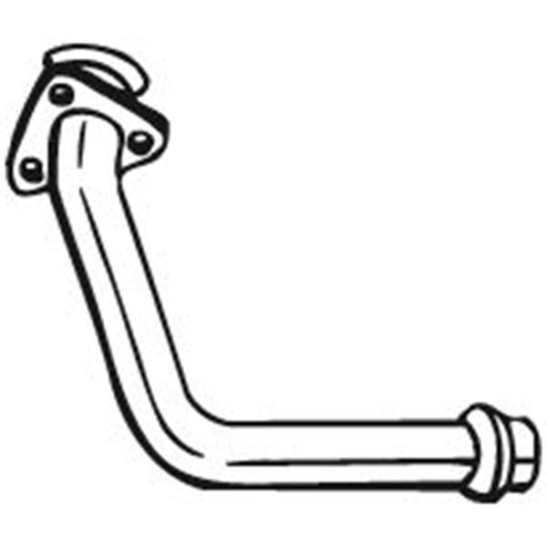 1 tuyau d'échappement Bosal 781981