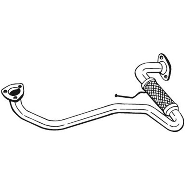 1 tuyau d'échappement Bosal 837299