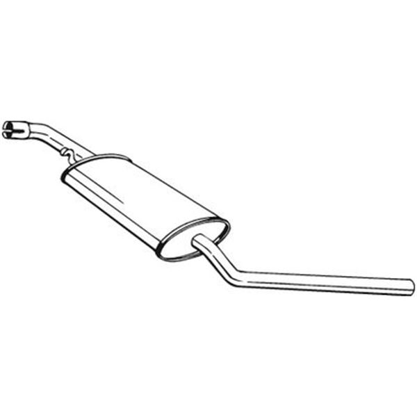 1 silencieux d'échappement intermédiaire Bosal 281463