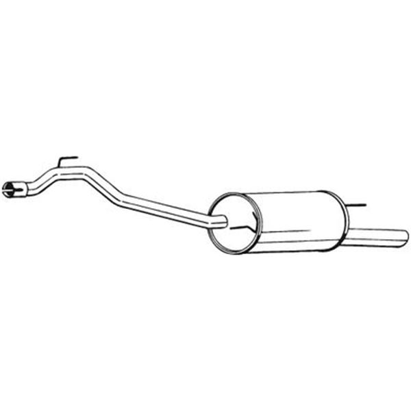 1 silencieux d'échappement arrière Bosal 283459