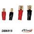 Assortiment cosses haut-parleurs plaqué or 1,5 mm² x10