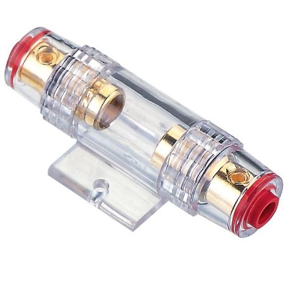 Porte-fusible verre plaqué or 60 A