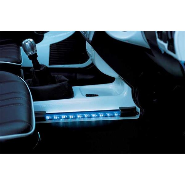 Tube led 38 cm 5 fonctions éclairage bleu