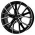 Jante aluminium Platin 18 pouces Noir Poli P 102