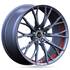 Jante aluminium Infiny 18 pouces Gris Brillant Tour Interne Rouge Spike