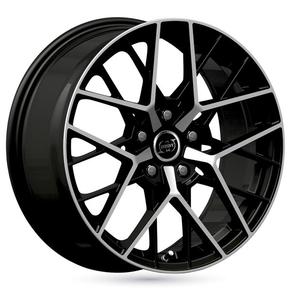 Jante aluminium Infiny 18 pouces Noir Face Polie