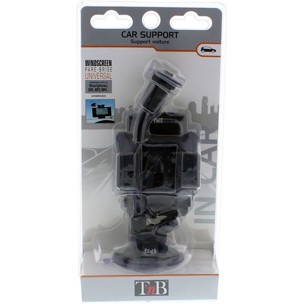 Support pince avec bras flexible sur pare-brise T'nB