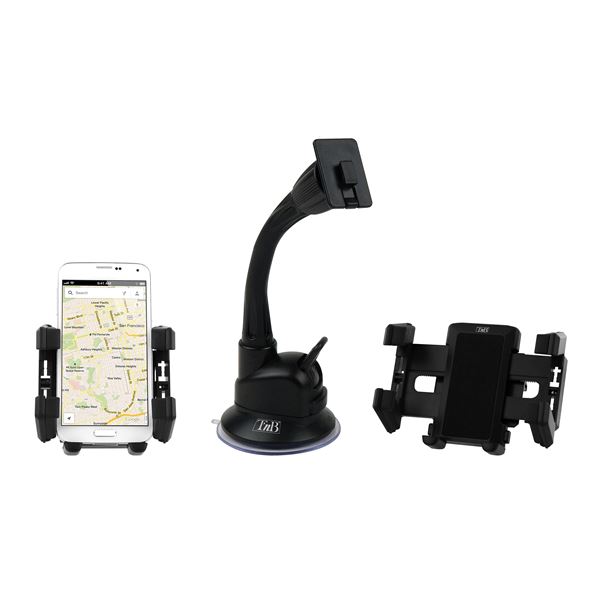 Support pince avec bras flexible sur pare-brise T'nB