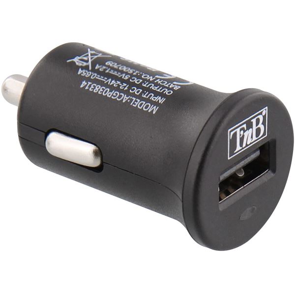 Chargeur allume-cigare 1 entrée USB 1,2A T'nB