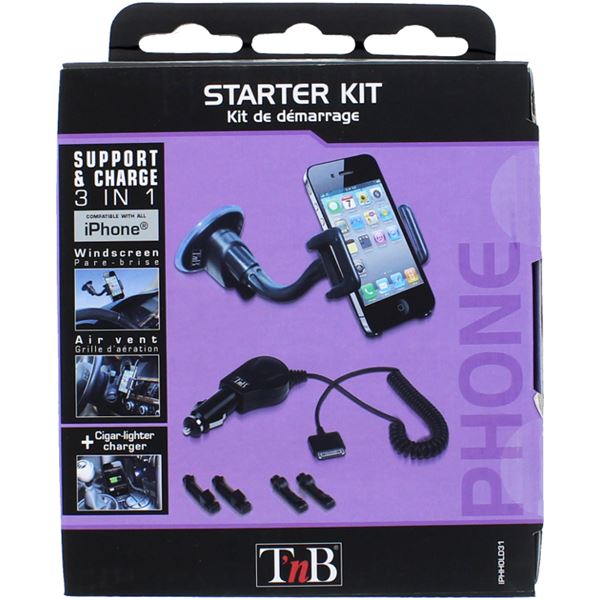 Kit support et charge pour iPhone et iPod 3 en 1 T'NB