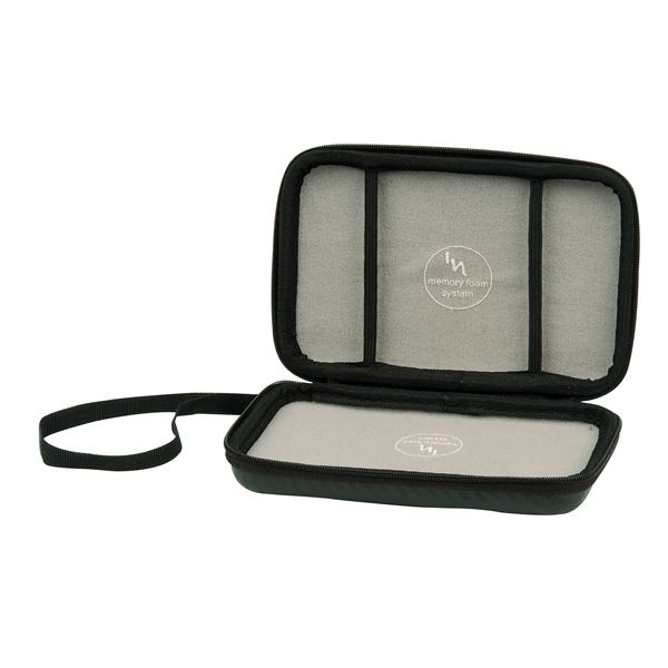 Housse rigide T'nB effet carbone noir pour GPS écran 5 pouces