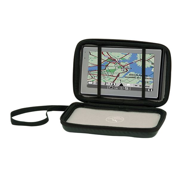 Housse rigide T'nB effet carbone noir pour GPS écran 5 pouces