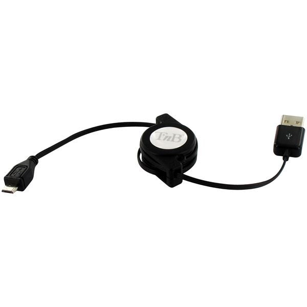 Câble rétractable de recharge et de synchronisation USB 2.0/Micro USB pour tablette T'NB
