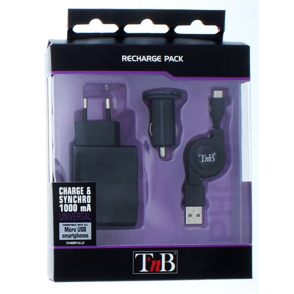 Pack de recharge et de synchronisation 3 en 1 T'NB