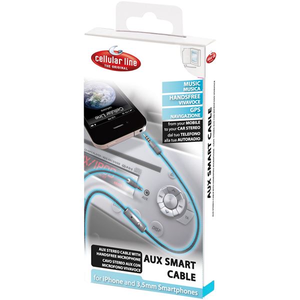Câble auxiliaire stéréo Aux Smart Cellular Line