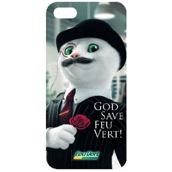 Coque iPhone 5 chat anglais Feu Vert