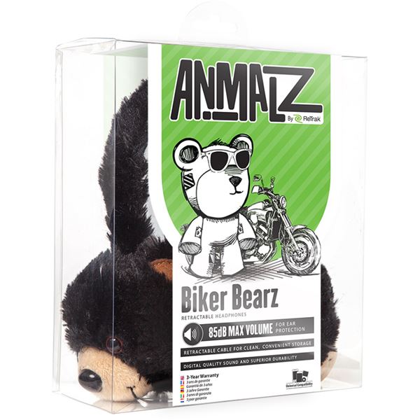 Casque audio enfant peluche Ours Animalz ReTrak